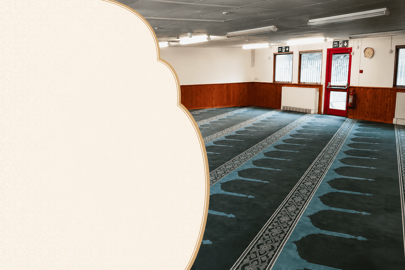 Prayer hall inside Masjid At-Taqwa